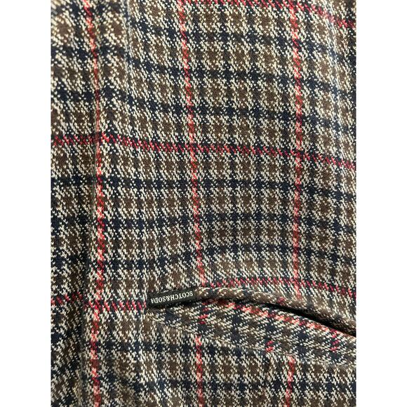 Scotch & Soda Knitted Blazer SZ L and Pant W 34 X 32 L Suit Checker Plaid - Picture 9 of 15